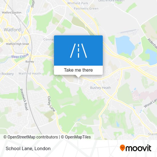 School Lane map