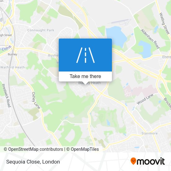 Sequoia Close map