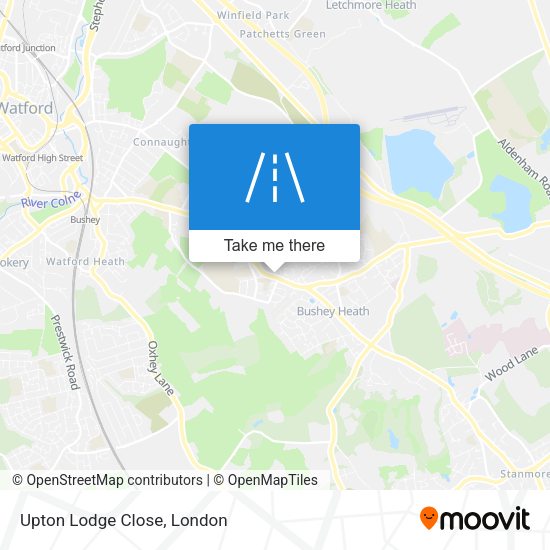 Upton Lodge Close map