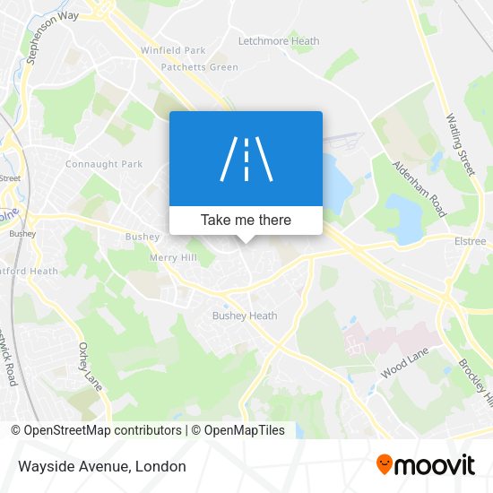 Wayside Avenue map