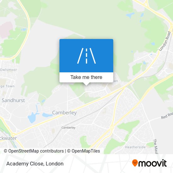 Academy Close map
