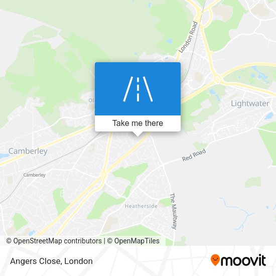 Angers Close map