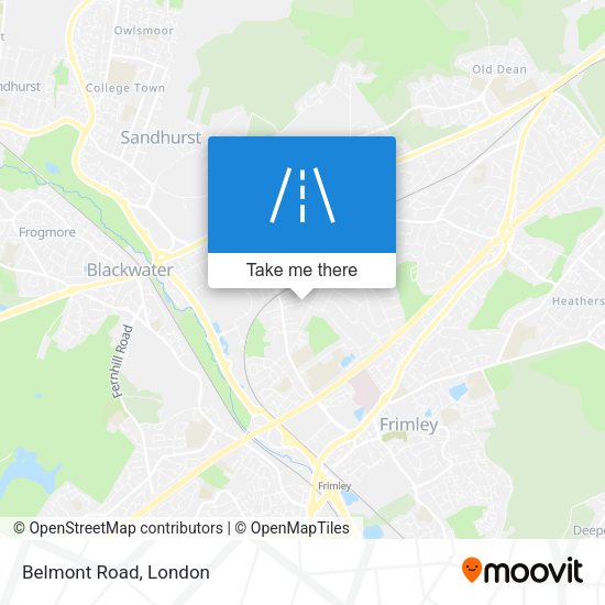 Belmont Road map