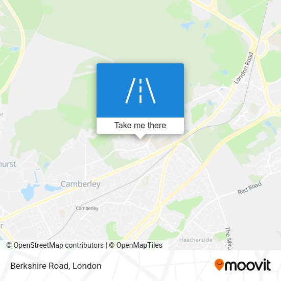Berkshire Road map