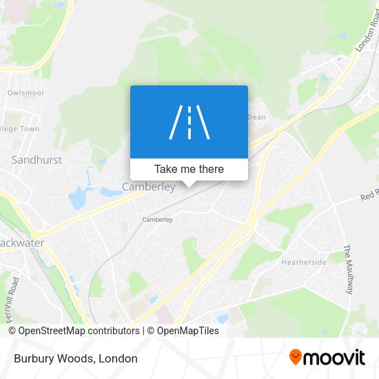 Burbury Woods map