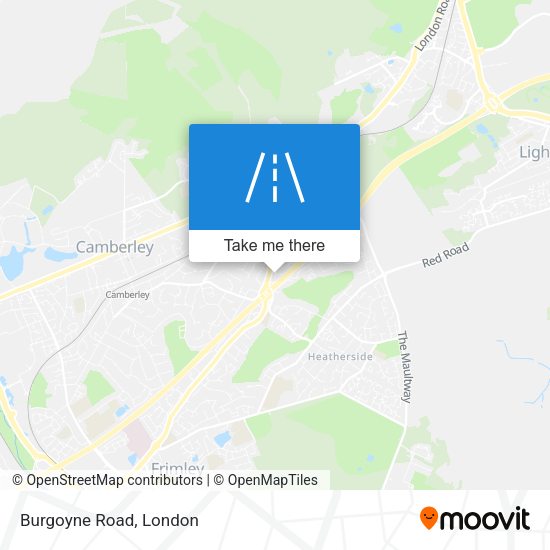 Burgoyne Road map