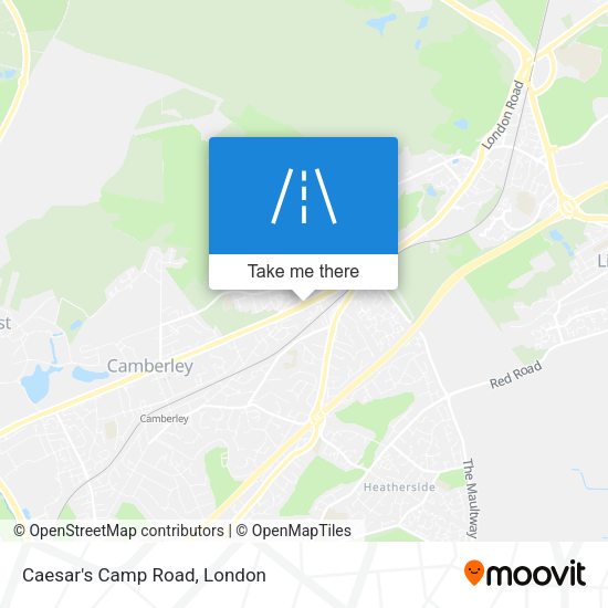 Caesar's Camp Road map