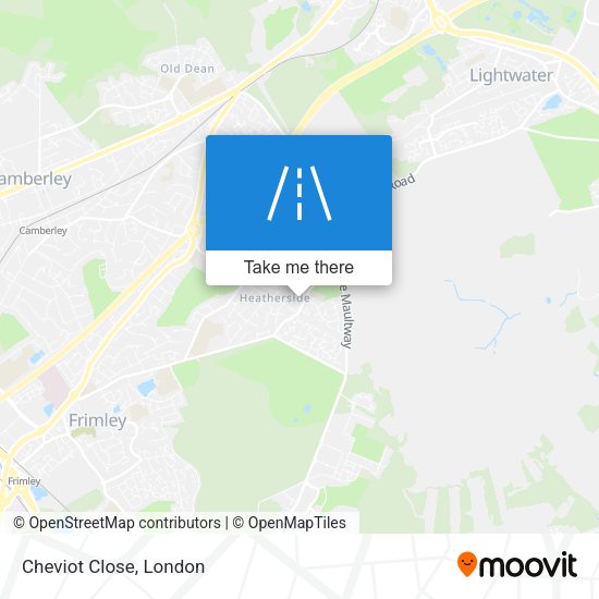 Cheviot Close map