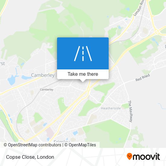 Copse Close map