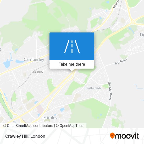 Crawley Hill map