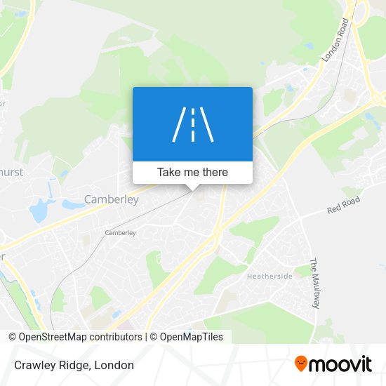 Crawley Ridge map