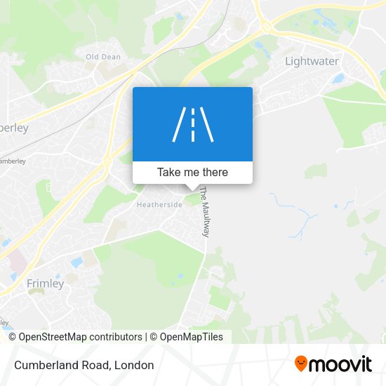 Cumberland Road map