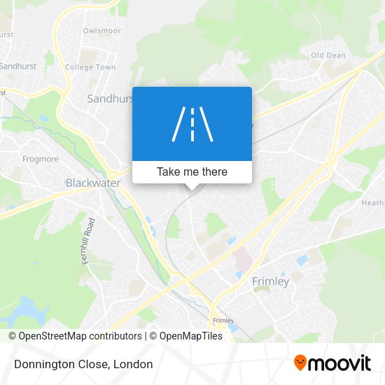 Donnington Close map