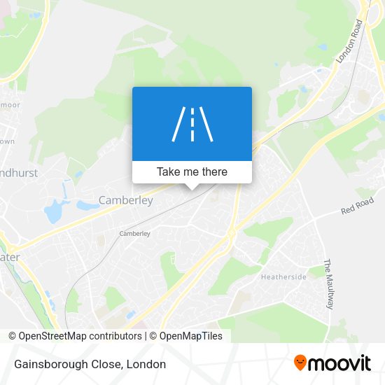 Gainsborough Close map