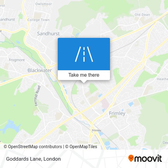 Goddards Lane map