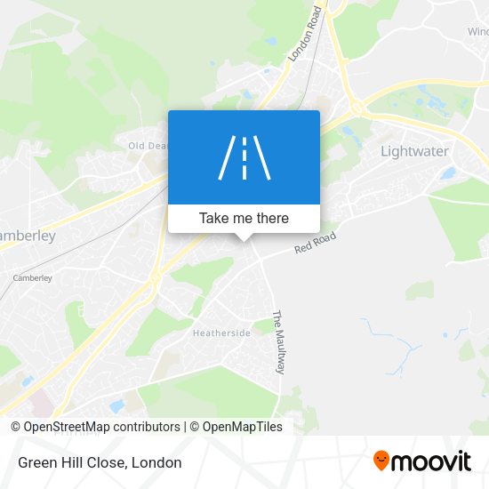 Green Hill Close map
