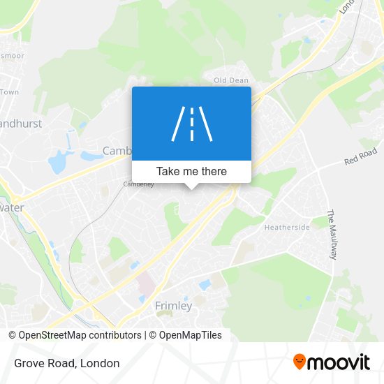 Grove Road map