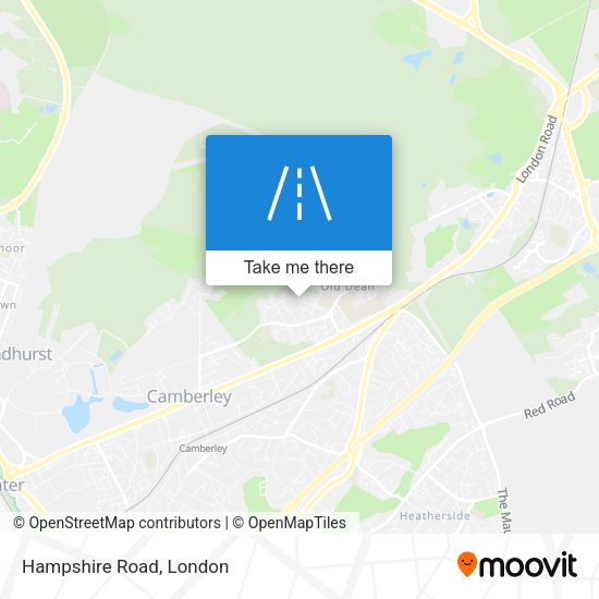 Hampshire Road map