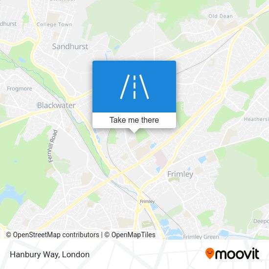 Hanbury Way map