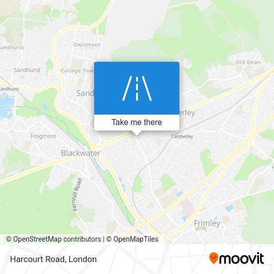 Harcourt Road map