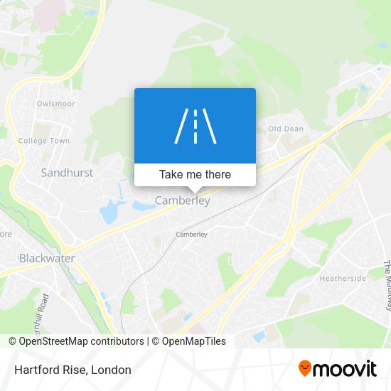 Hartford Rise map