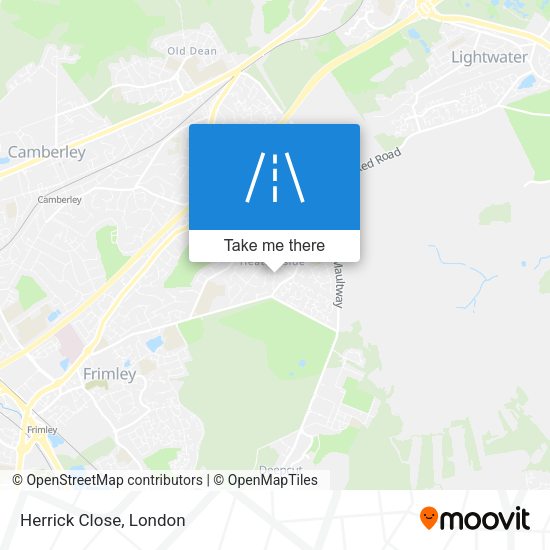 Herrick Close map