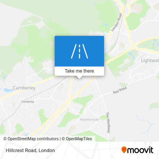 Hillcrest Road map