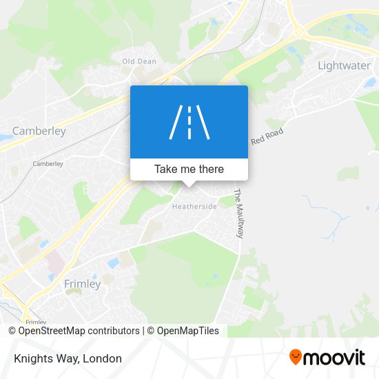 Knights Way map