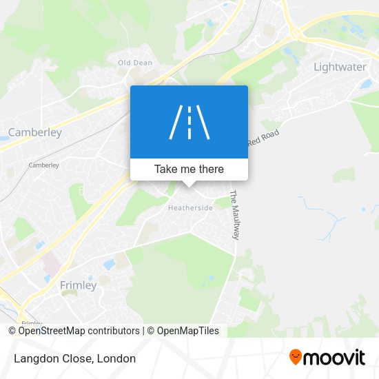 Langdon Close map