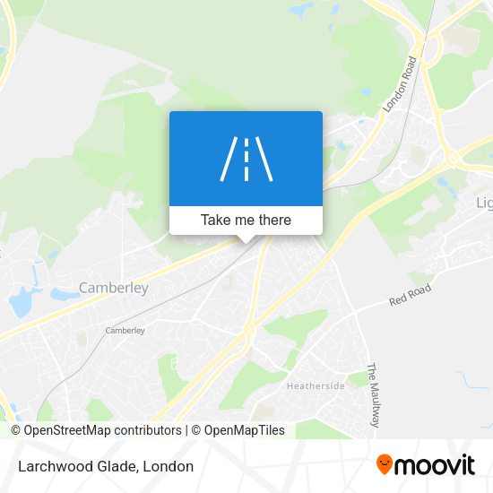 Larchwood Glade map