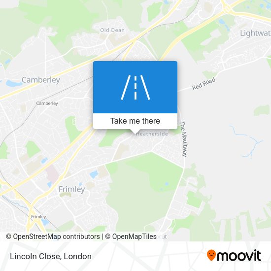 Lincoln Close map
