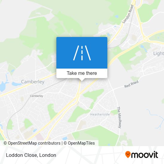 Loddon Close map
