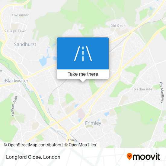 Longford Close map