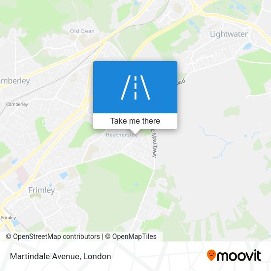 Martindale Avenue map