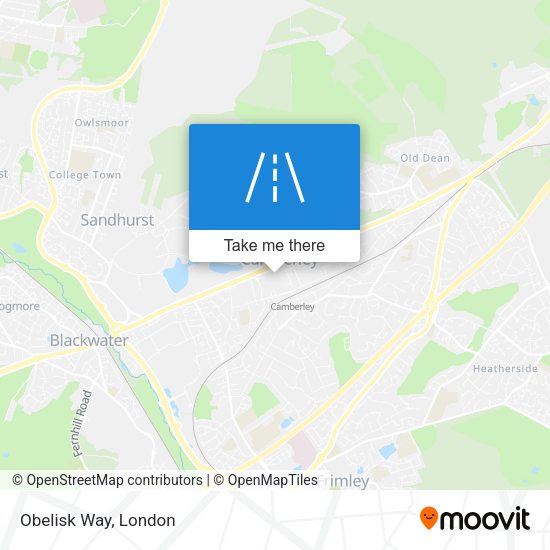 Obelisk Way map