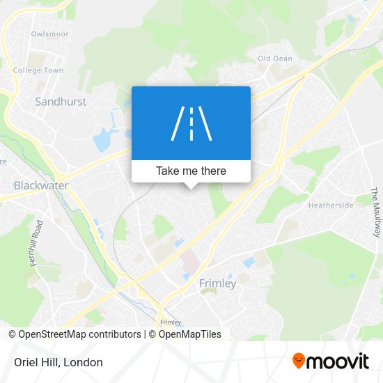 Oriel Hill map