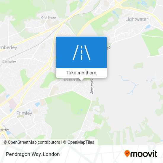 Pendragon Way map
