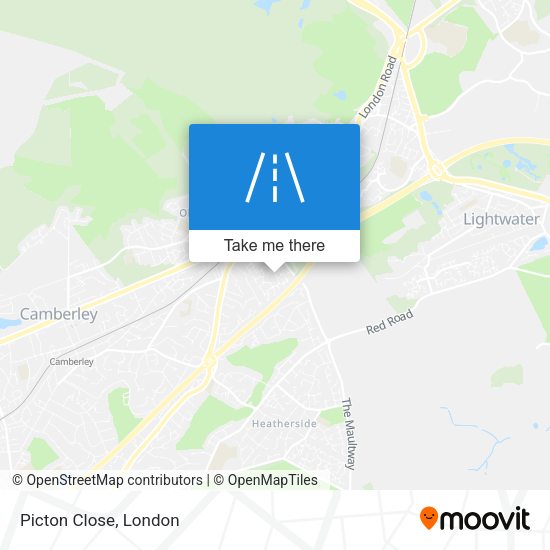 Picton Close map