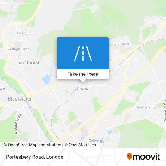 Portesbery Road map