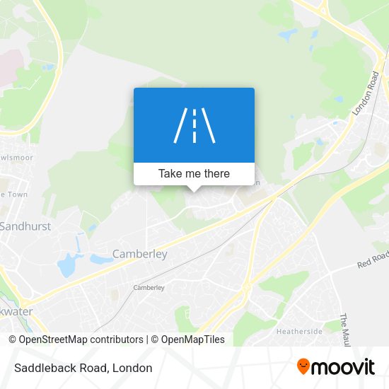 Saddleback Road map