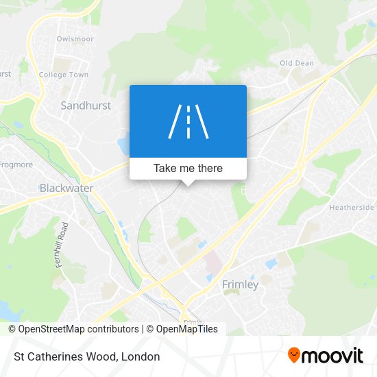 St Catherines Wood map