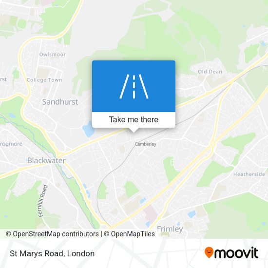 St Marys Road map