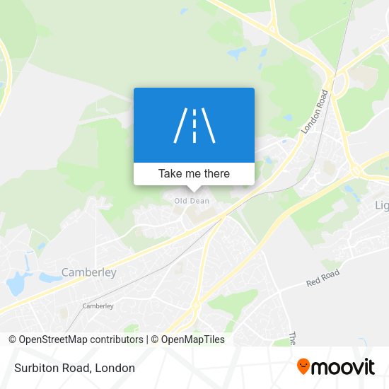 Surbiton Road map