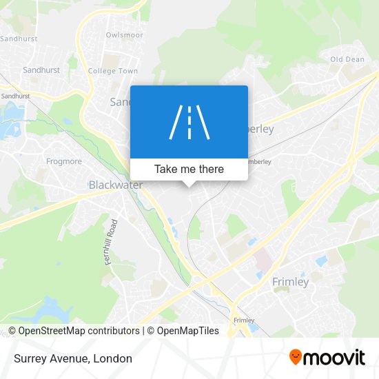 Surrey Avenue map