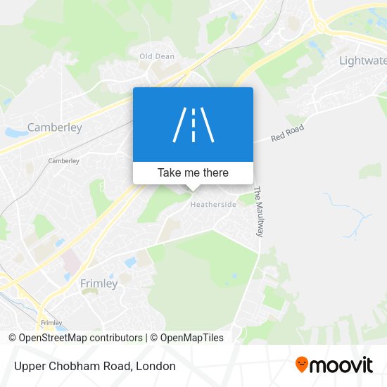 Upper Chobham Road map