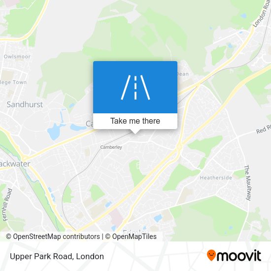 Upper Park Road map