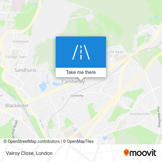 Valroy Close map