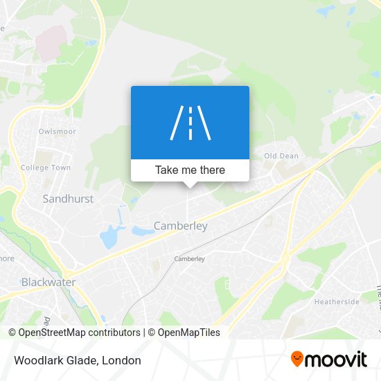 Woodlark Glade map