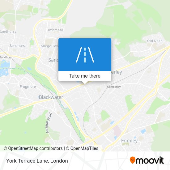 York Terrace Lane map