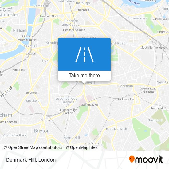 Denmark Hill map